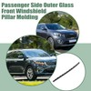 ATUOTPO Passenger Side Outer Glass Front Windshield Pillar Molding Compatible