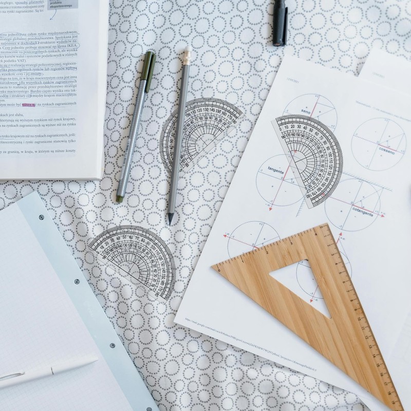 Tabanzhe Plastic Protractor-3PCS 180 Degrees Math Protractor 4 Inches Clear