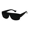 ShadyVEU Oval Flat Top Locs Style Sunglasses UV Protection Black
