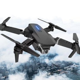 Mini Drone with Camera for Adults - Christmas Toy Gift for Beginner Age 15 Years Old - RC Quadcopter Multirotors | Foldable UAV | WiFi HD FPV Live Video | One Key Take Off/Land | Altitude Hold | Headless Mode | 360° Flip | Carrying Case (INSFEEL+ Black)