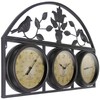 Infinity Instruments LTD. Jardin Indoor/Outdoor Clock/Thermometer/Hygrometer, Brown, 26" x 17.25"