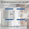 W11502762 W11254095 Freezer LED Light Bulb Compatible with Whirlpool Amana