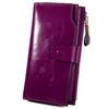 YALUXE Women's Genuine Leather Wallet RFID Blocking with 21 Card