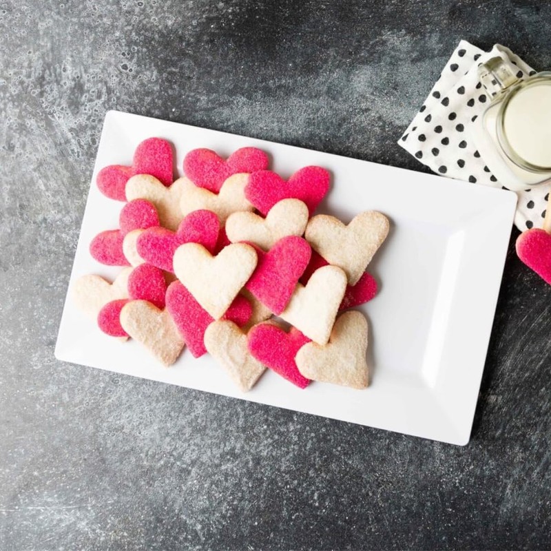 Blue Sky White Rectangle Tray - 14" x 8.5" (Pack