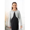 BlackButterfly Girls' Long Sleeve Bolero Sparkle Cardigan Children, silver