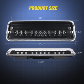 Nilight Third Brake Light Tail High Mount 3rd Stop Cargo Reverse LED Lights For 2004 2006 2007 2008 Ford F150 Lobo 2007-2010 Explorer Sport Trac