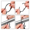 KaiYi Shower Curtain Rings Sliding Ring Opening Design Curtain Rings
