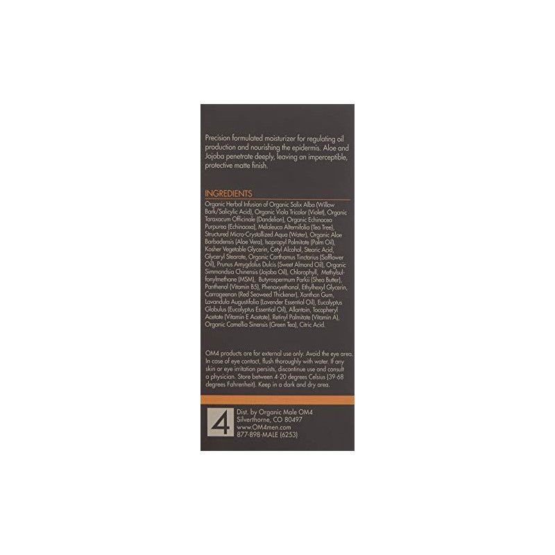 Organic Male OM4 Oily STEP 4: Weightless Equalizing Moisture Complex