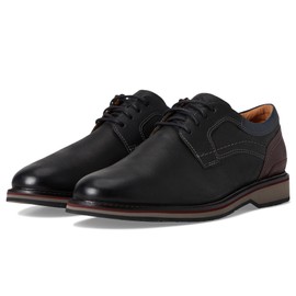 Clarks - Mens Monahan Plain Shoes, Color Black Leather, Size: 15 M US