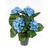 Hydrangea Bush Deluxe 42 cm Blue in Pot LM Artificial