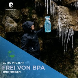 ALPIN LOACKER Outdoor Hydration Bladder with Drinking Tube for Sports and Outdoors, Super Light Water Bladder and Hydration Bag for Hiking, Drinking System, BPA-Free, 1 L