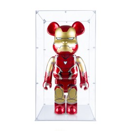 SONGLECTION Acrylic Display Case Compatible for Bearbrick 1000%, Dustproof Display Box Showcase(Box Only) (Clear Base)