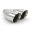 KEEPDSGN 2X Dual Exhaust Tip 2.5"Inlet For 2019-2025 Chevy SILVERADO