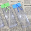 OVERisus Bookmark Magnifier Card Magnifier Sheet Lens Thin Magnifier Pocket