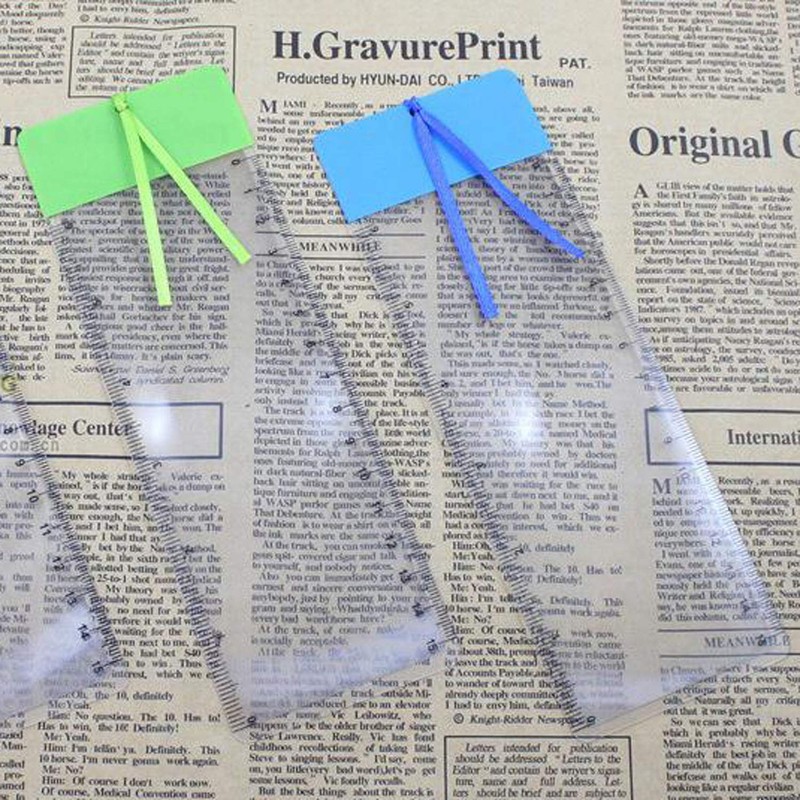 OVERisus Bookmark Magnifier Card Magnifier Sheet Lens Thin Magnifier Pocket