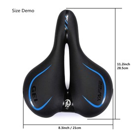 UNISTRENGH Big Bum Bike Saddle Seats Cruiser Suspension Shock Absorbing Ball Extra Wide Silica Gel Padded Cushion Bicycle Cycling