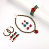 Boderier Christmas Jewelry Set for Women - Bow Necklace, Earrings,