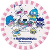 Sanrio Characters SAN177-346 Hapidanbui 5th Anniversary Water Absorption Coaster, Approx.