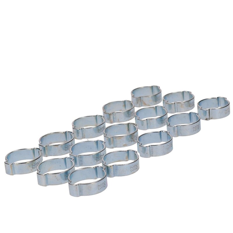 Double Ear Pipe Tube Clips Clamps Hose Fuel Clamp Hydraulic