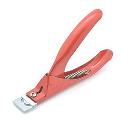 Beauty Plus Acrylic False Nail Clipper Stainless Steel Nail Tip Cutter Trimmer Fake Nail Clippers for Nail (Red)