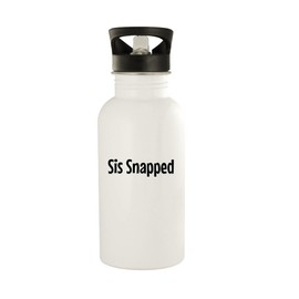 Knick Knack Gifts Sis Snapped - 20oz Stainless Steel Water Bottle, White