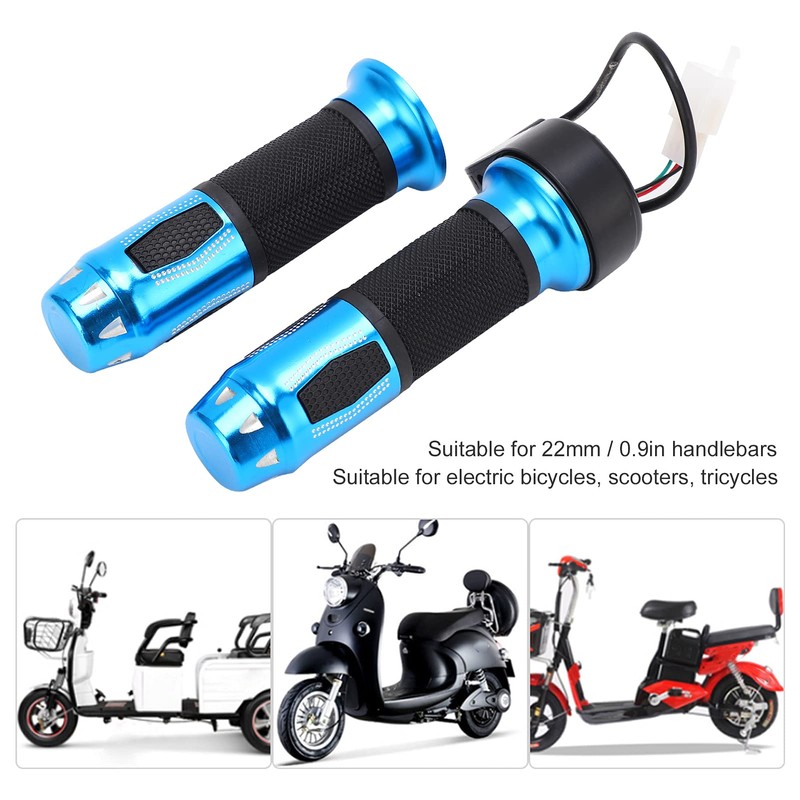 Electric Bike Throttle Grip Twist, 1 Pair Universal Throttle Handle
