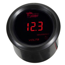 ESUPPORT Car 2" 52mm Digital Volt Voltage Gauge Red LED