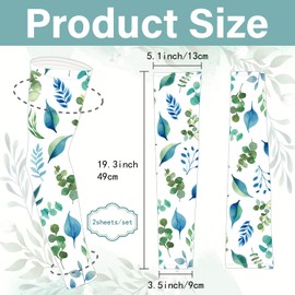 CREATCABIN Garden Sleeves Cooling Arm Sleeves Leaf UV Sun Protection Sleeves Thorn Proof Breathable Arm Sleeves with Thumb Hole for Men Women Farm Football Volleyball Youth Sports Outdoors 19x5 Inch