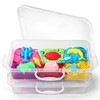 2 Pcs Sand Tray Sensory Bin with Lid and Handle,