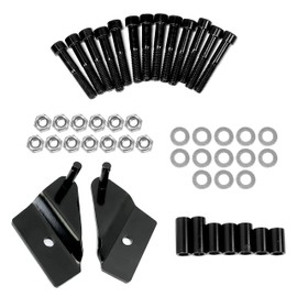 HECASA Heavy Duty Steel 3"Lift Kit + Sway Bar Quick Disconnect Set Compatible with 2007-2014 Polaris RZR 800 Suspension Lift Black