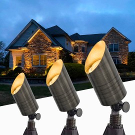 RAL-8100-BBR Cast Brass Smart Outdoor Spot Lights Antique Bronze for Outdoor Lighting Garden Light Low VoltageLamp Power(W): 0
