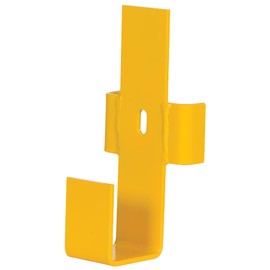 Vestil GR-H2R-BKT-CS-DI Steel Center Post Mounting Bracket for Drop in Guard Rail System Yellow