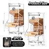 Hosukko 2PCS No Mess Bird Feeder, Transparent Acrylic, Reducing Waste,