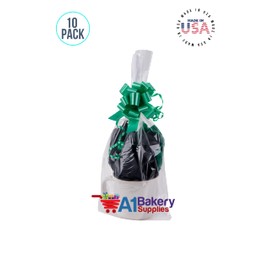 A1 Bakery Supplies Morepack Large Cello/Cellophane Bags,27 x 35 Inches Clear Basket Bags BOPP Plastic Cellophane Wrap for Gift Baskets Packaging 15 Pack