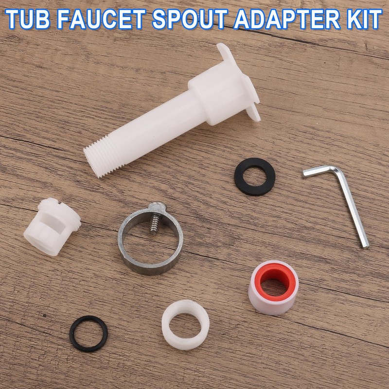 BOXOB Four in One Tub Spout Adapter, Bathtub Faucet Adapter