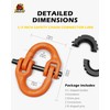 A-BOAR 1/2 Safety Chain Connector Link, 2pack Hammerlock Coupling Link