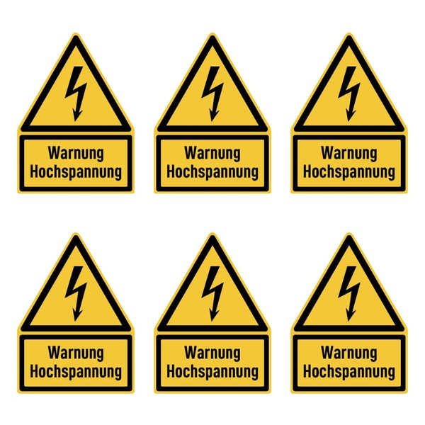 Sticker 75 x 50 mm, Pack of 6 – High