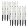 DOLLAR ClearStic Ballpoint Pens, BLACK, Medium Point (1.0mm), Pack of