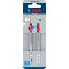Bosch 2 x PRO Plastics PVC clean T102H Jigsaw Blade