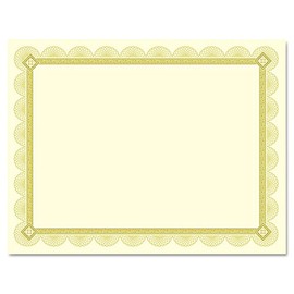 Southworth CTP2V Premium Certificates Ivory Spiro Gold Foil Border 66 lb 8.5 x 11 15/Pack