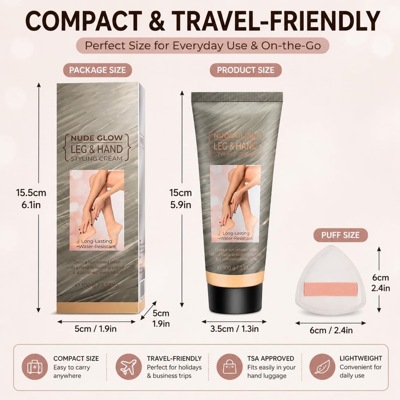 Body Coverage Prefector Cream, Leg Makeup Waterproof No Transfer, Tattoo