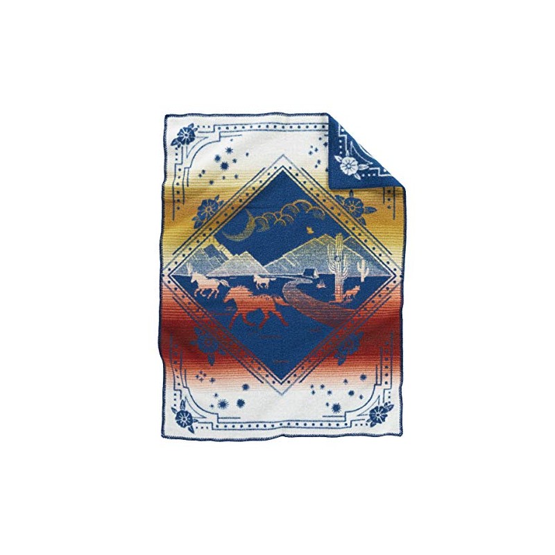 Pendleton Jacquard Whipstitched Muchacho Wind Riders Blanket for Kids
