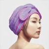 BEAULy Quick Dry Hair Turban, Purple