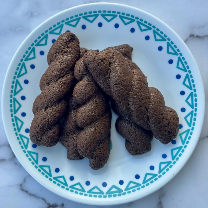 Dairy-free Carob Hand Made Traditional Greek Olive Oil Cookies