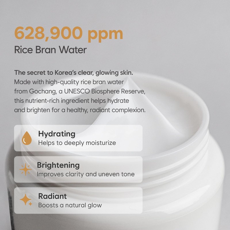 MIDHA Rice Cream 1.69fl.oz/50ml, Deep Hydration, Glow-Enhancing, Skin Barrier Support