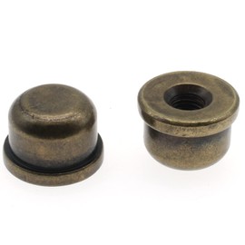 1/4-27 Lamp Finials Caps 2 Pcs Bronze Solid Lamp Finials Caps Tapped of Tops for Lamp Shade Holder Harp