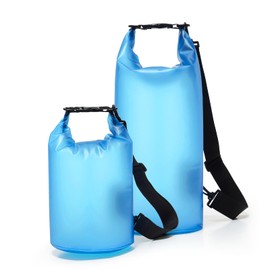 HYC00 Dry Bag Set 2Pcs 5L 10L Waterproof Bag for Women Men, Lightweight Dry Storage Bag Backpack for Kayaking Boat Tour Canoe, Fishing, Rafting, Swimming, Snowboardingarding,C2-Blue
