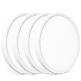 UprizeP LED Flush Mount Ceiling Light Fixtures, 4 Pack 7 Inch 18W Equivs to 100W Traditional Lamp Perfect for Low Ceiling, 6500K 1800lm Bright White, for Kitchen Hallway