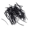 Lurrose 100pcs Black U Shape Stainless Steel Bun Bun Updo