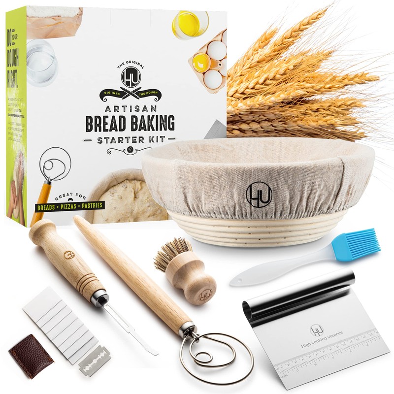 Sourdough Start Kit - Sourdough Bread Baking Supplies with Banneton